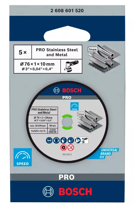 disque à tronçonner BOSCH Expert for Inox Ø76mm